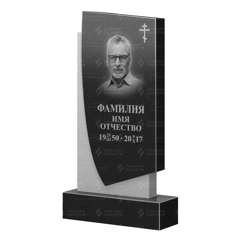 Памятники из гранита вертикальные в Омске | Гранитный памятник ФГ-075