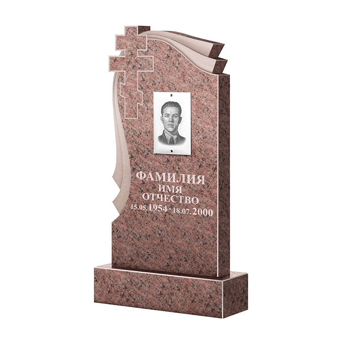 Гранитные памятники в Омске | Памятник из гранита Розалия Pink ФГЦ-081