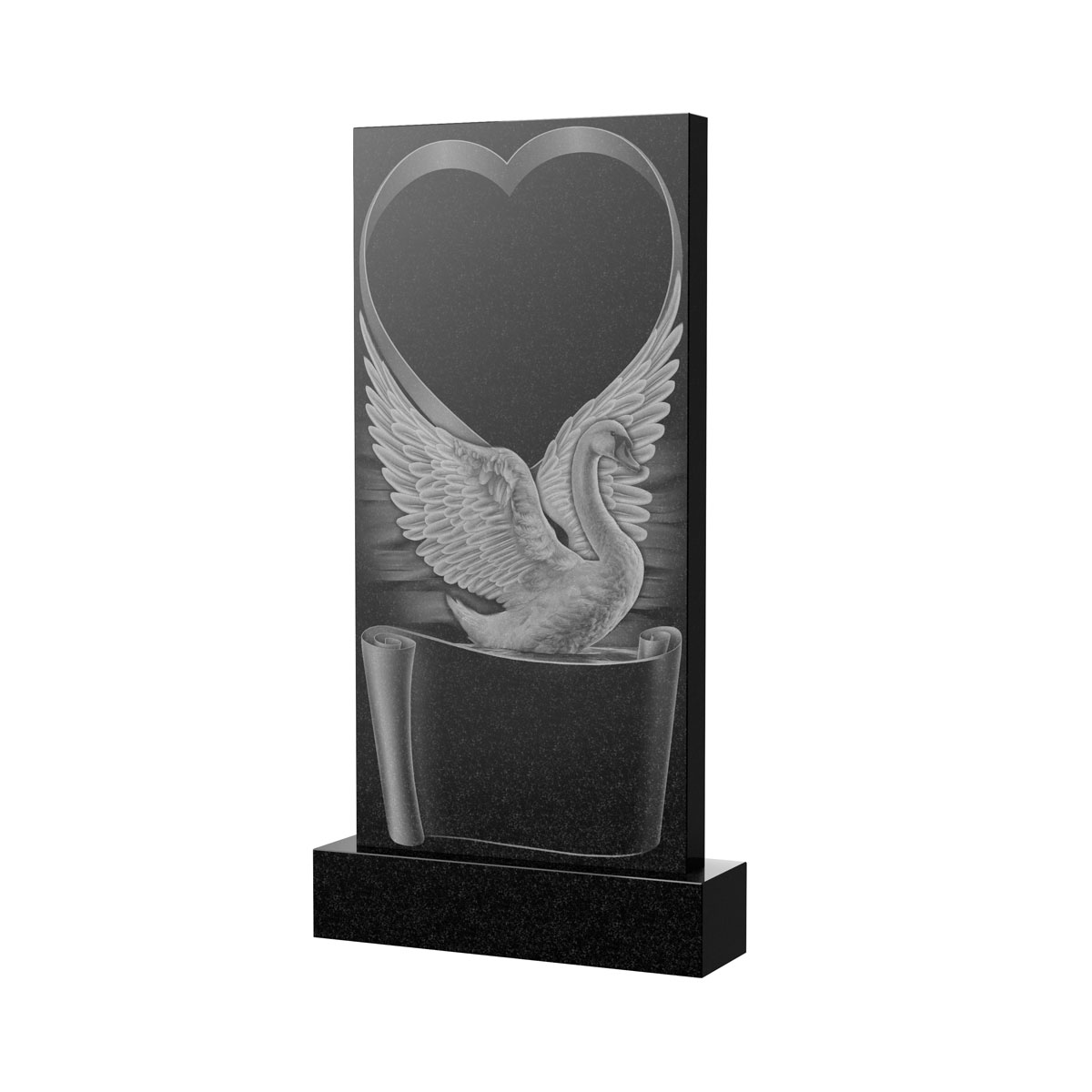 Художественное оформление памятника в Омске | Художественное оформление на гранитную стелу, рисунок ВХО-034