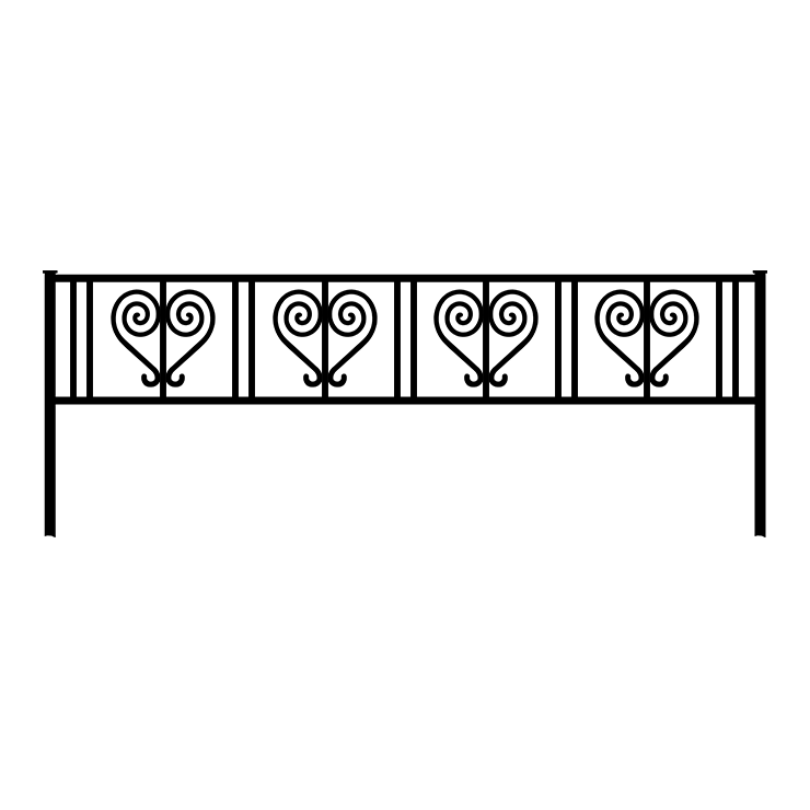 Кованые изделия в Омске | Кованая оградка ОГ.005
