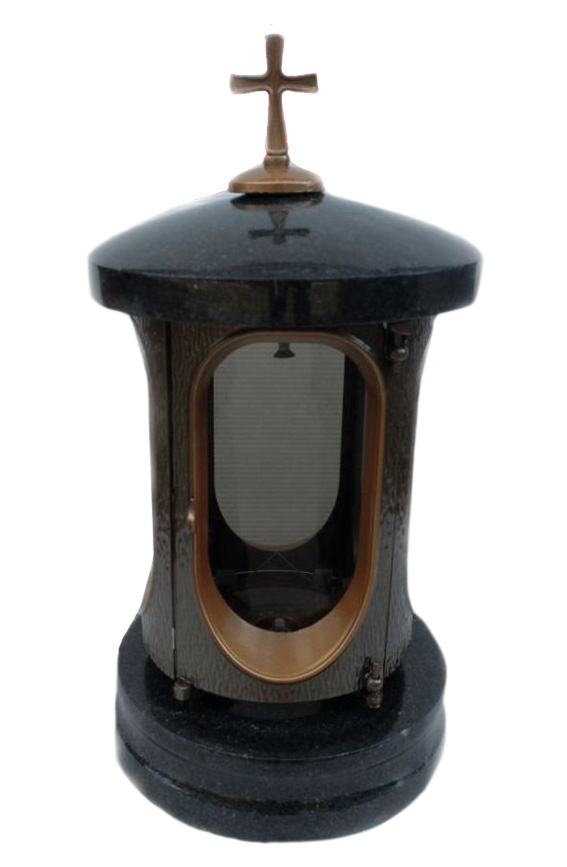 Лампадки из камня на могилу в Омске | Лампадка из гранита Габбро