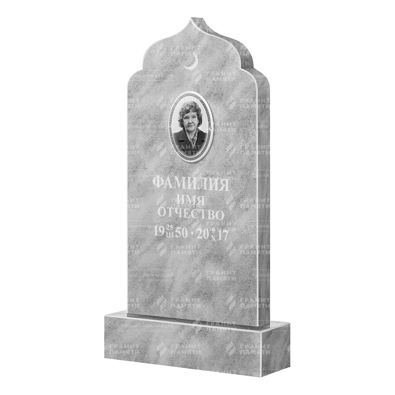 Бюджетные памятники в Омске | Мраморный памятник ФМ-037