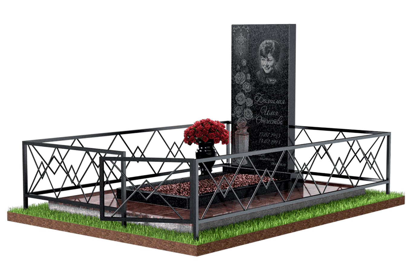 Благоустройство захоронения в Омске