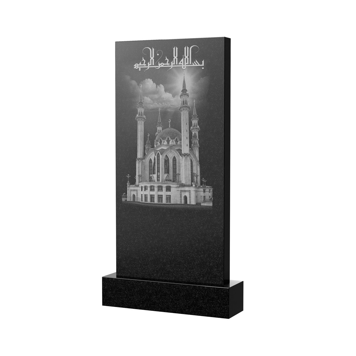 Художественное оформление памятника в Омске | Художественное оформление на гранитную стелу, рисунок ВХО-047