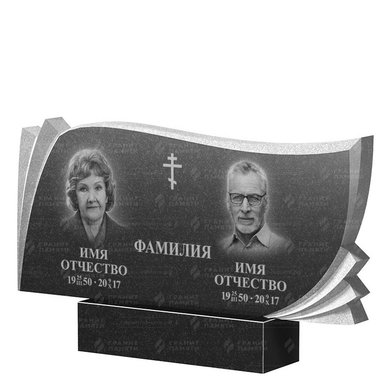 Гранитные памятники в Омске | Двойной гранитный памятник ФГ-265