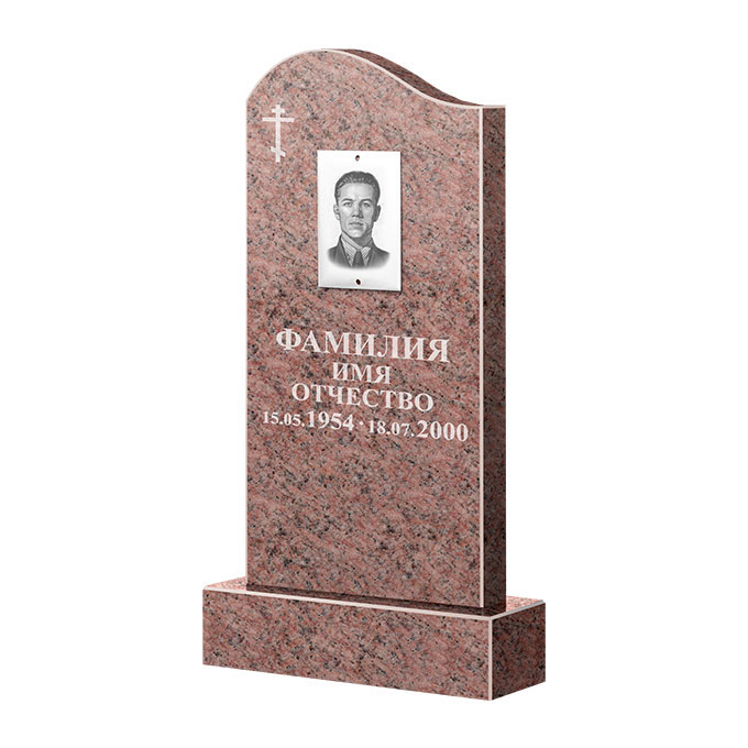 Памятники из цветного гранита в Омске | Памятник из гранита Розалия Pink ФГЦ-030