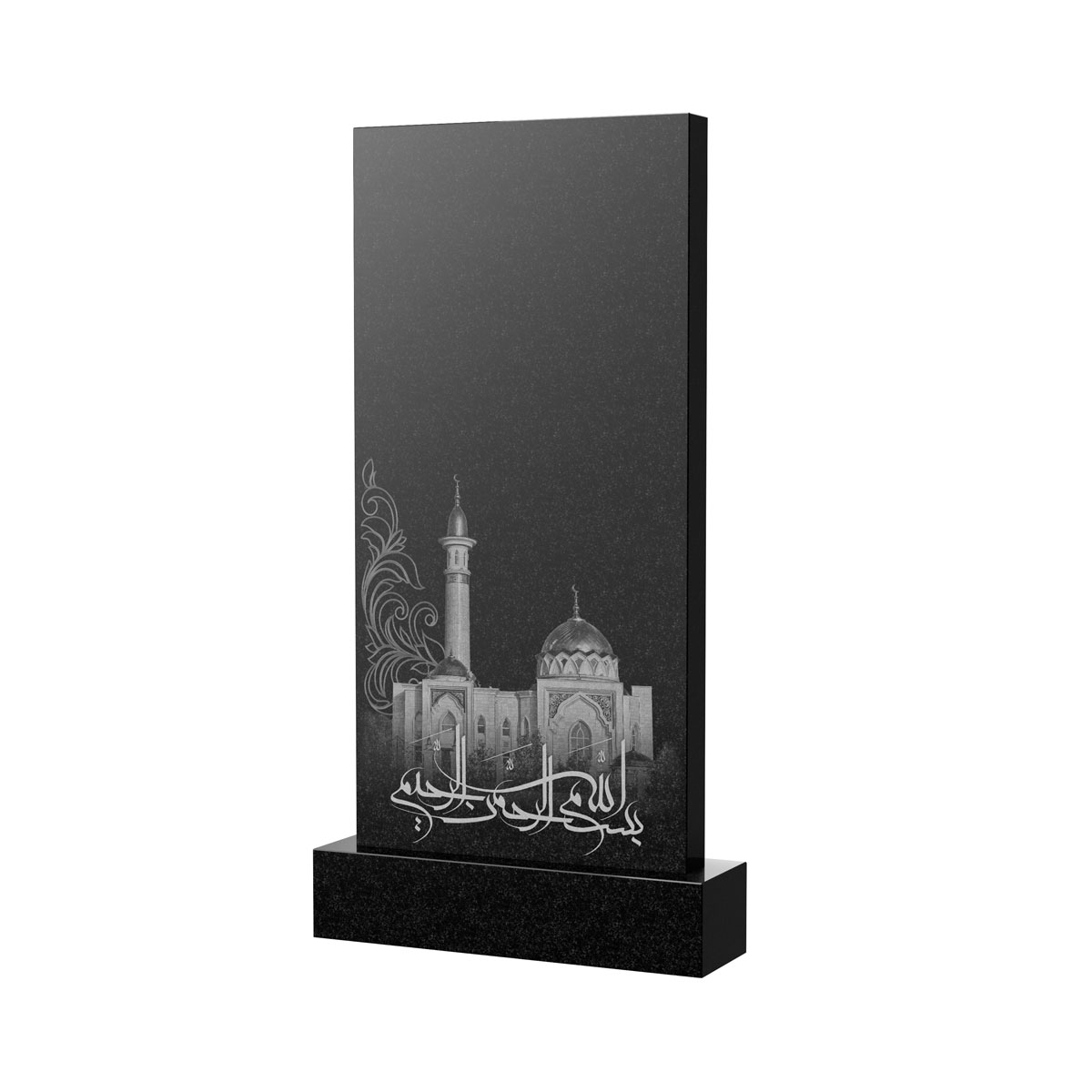 Художественное оформление памятника в Омске | Художественное оформление на гранитную стелу, рисунок ВХО-046