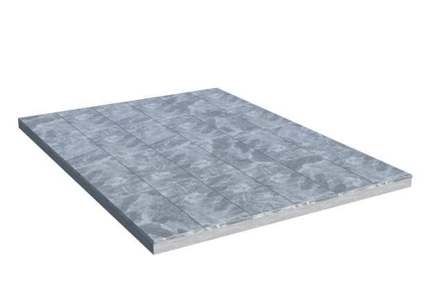 Площадки на могилу в Омске | Площадка с мраморной облицовкой