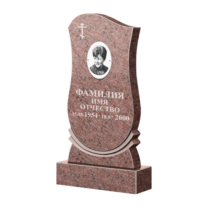 Гранитные памятники в Омске | Памятник из гранита Розалия Pink ФГЦ-056