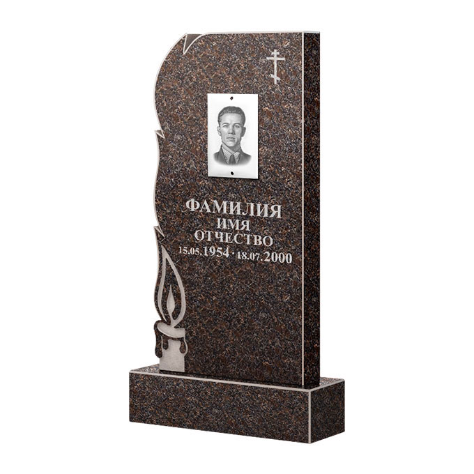 Памятники из цветного гранита в Омске | Памятник из гранита Карел Brown ФГЦ-106