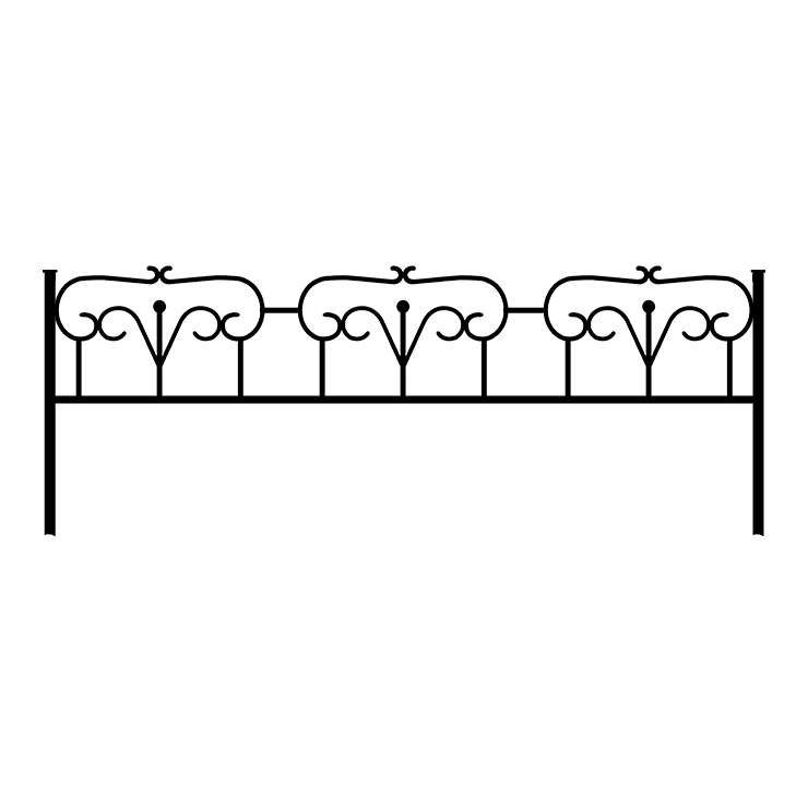 Металлические оградки, столы, скамейки в Омске | Оградка №2