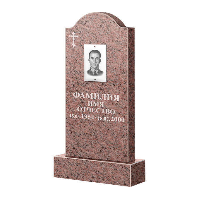 Памятники из цветного гранита в Омске | Памятник из гранита Розалия Pink ФГЦ-012