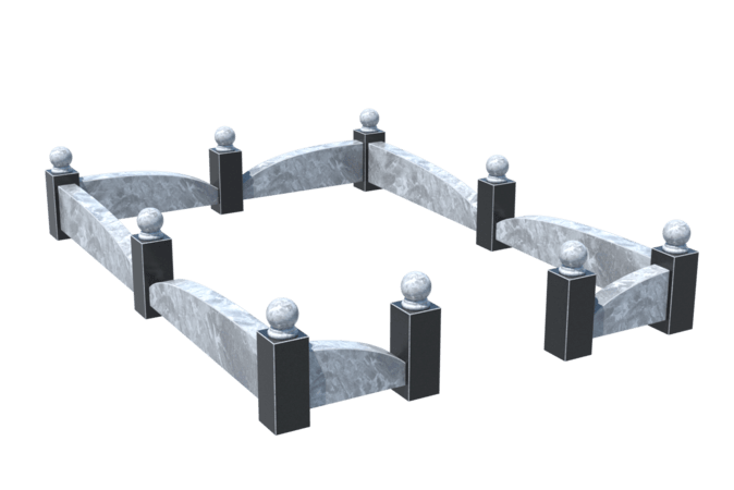 Цоколи на могилу в Омске | Цоколь на могилу №0040