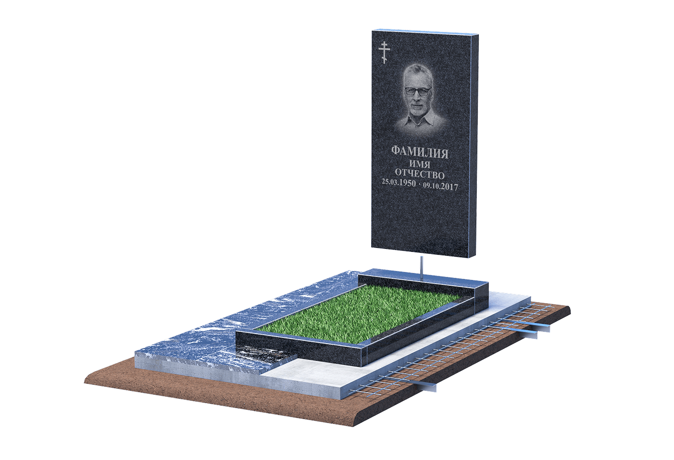 Установка памятника в Омске