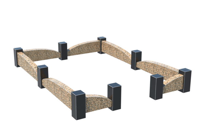 Цоколи на могилу в Омске | Цоколь на могилу №0046