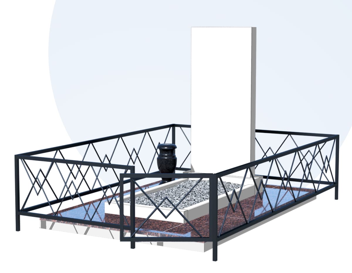 Благоустройство захоронения в Омске