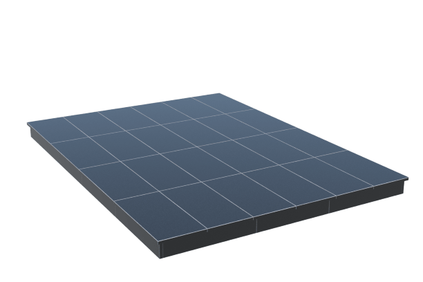 Площадки на могилу в Омске | Площадка с вертикальной (10 см) облицовкой гранитом Габбро