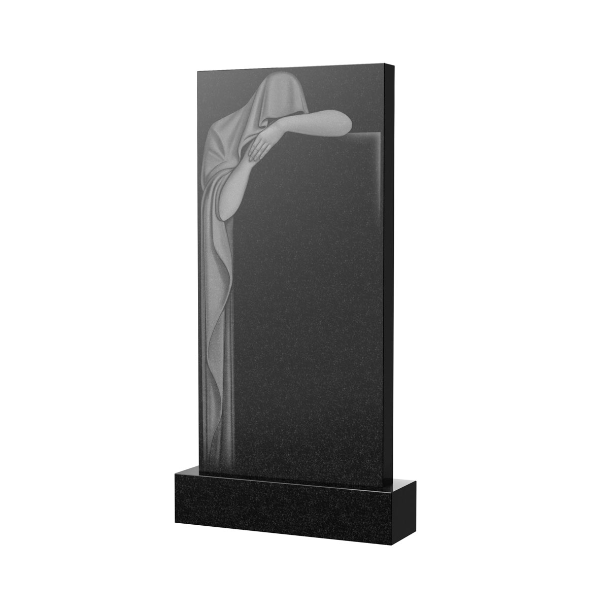 Художественное оформление памятника в Омске | Художественное оформление на гранитную стелу, рисунок ВХО-036