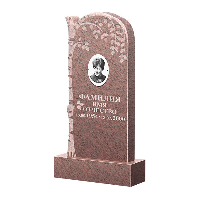 Гранитные памятники в Омске | Памятник из гранита Розалия Pink ФГЦ-091