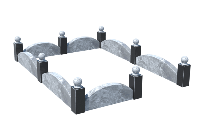 Цоколи на могилу в Омске | Цоколь на могилу №0003