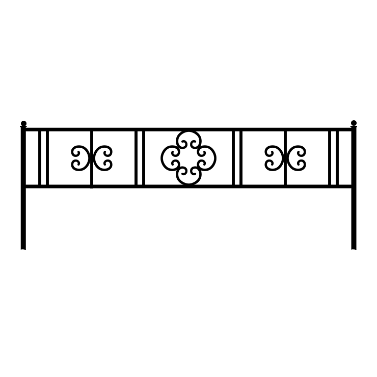 Кованые изделия в Омске | Кованая оградка ОГ.006