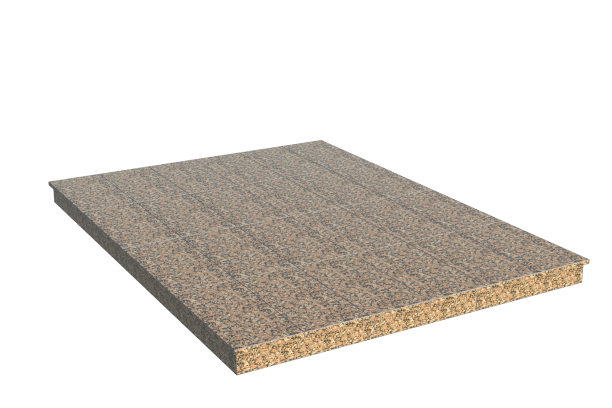 Площадки на могилу в Омске | Площадка с вертикальной (10 см) облицовкой Южно-султаевским гранитом