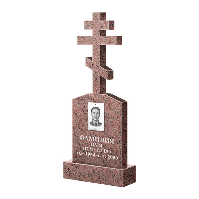 Гранитные памятники в Омске | Памятник из гранита Розалия Pink ФГЦ-099