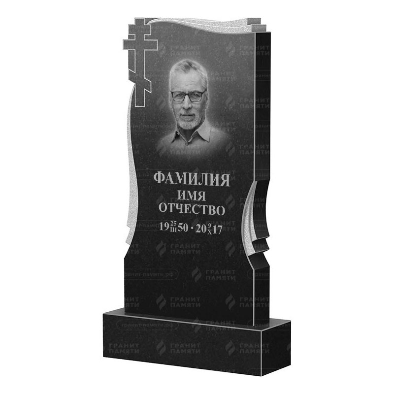 Памятники из гранита вертикальные в Омске | Гранитный памятник ФГ-185