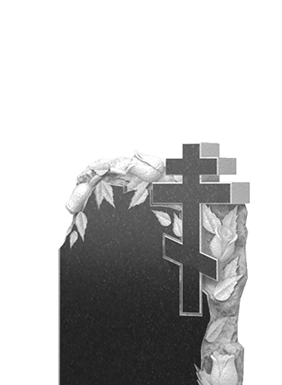 Памятники из гранита с цветами в Омске